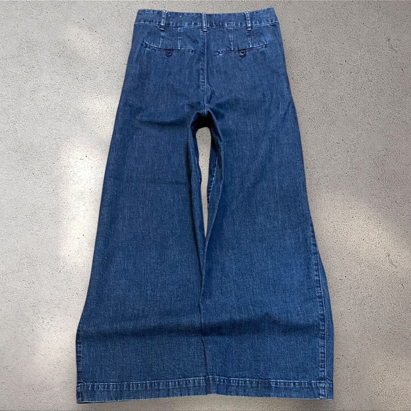 Madewell Denim - Madewell High Rise Pleated Wide Leg Jeans